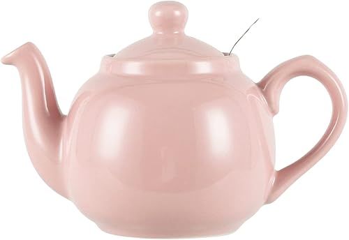 Tetera Farmhouse con infusor de cerámica, rosa Janpaese Sakura, 2 tazas (20.3 fl oz)