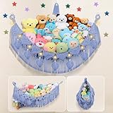 Rete portaoggetti creativa per animali di peluche Blu cielo