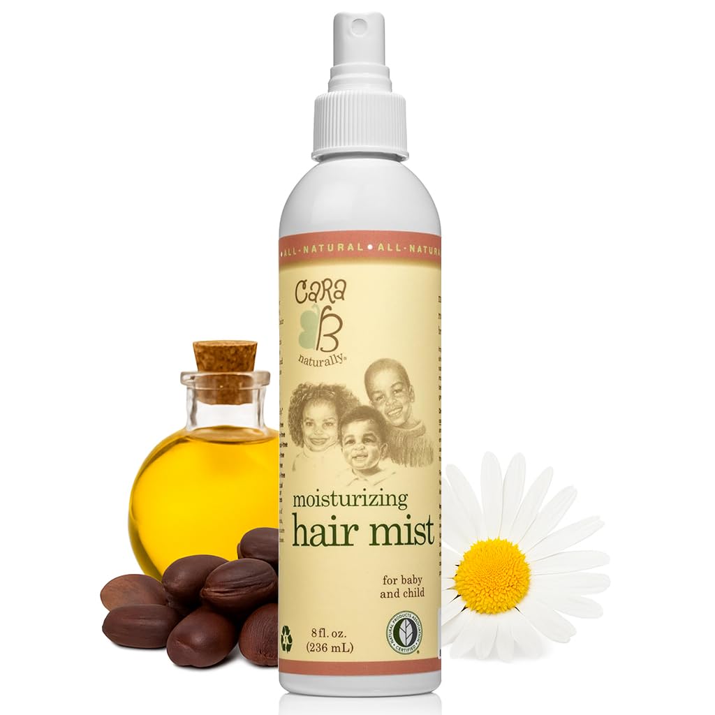 Moisturizing Baby Hair Mist for Textured Hair, Detangler Spray for Curls & Coils, Black & Brown Babies, African American Toddlers, Children & Kids of Color, 8 oz