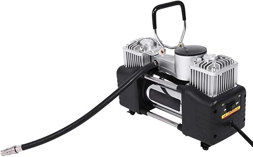 Miniatura 7 de KIMISS Cilindros de inflado de neumáticos con bolsa portátil, mini compresor de aire portátil 150PSI inflador de neumáticos de coche, kit portátil,