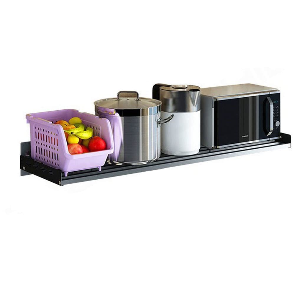 YUANCHUTOP Wall-Mounted Microwave Shelf - Space-Saving Kitchen, Stylish Oven Stand for Small Spaces, Storage Rack for Efficient Home Use, Maximize Kitchen Space