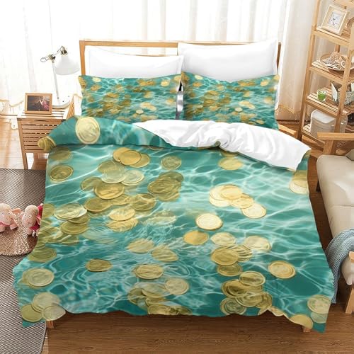 Housse de couette hypoallergénique 200x200 imprimé vache 3D