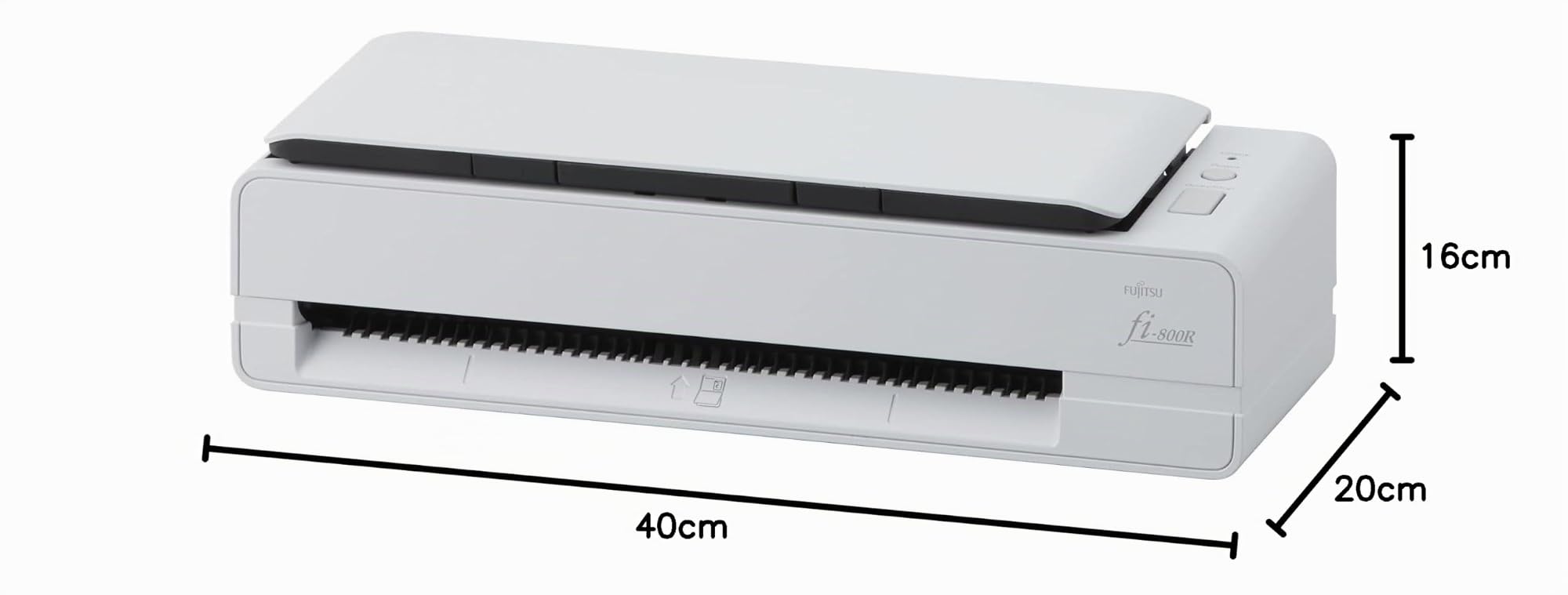 fi-800R - Scanner de Groupe de Travail à LED Recto-Verso 40 ppm/80 ipm Format A4 avec ADF Numérisation Frontal et Via Chargeur de Documents et USB 3.2