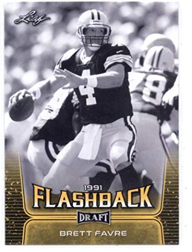 2020 Leaf Draft Gold Gold #100 Brett Favre Southern Miss Golden Eagles Green Bay Packers (Flashback) NM-MT NFL Trading Football Card