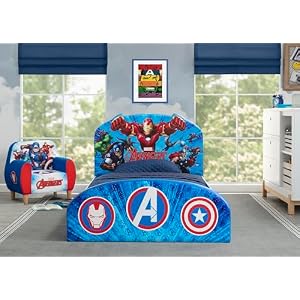 Delta Children Marvel Avengers Foam Chair for Kids, Blue Delta Children Marvel Avengers Foam Chair for Kids Blue