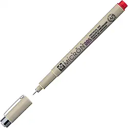 MARCADOR TECNICO NANKIN PIGMA MICRON 005 - VERMELHO - USO PROFISSIONAL