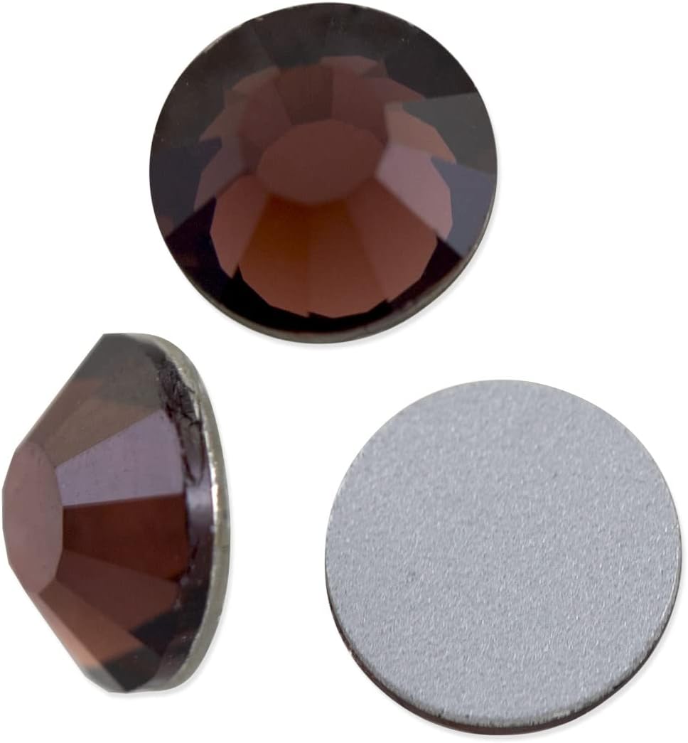 Preciosa Crystal VIVA12 Flat Back Rhinestone 6.5mm (SS30) Burgundy (Package of 20)