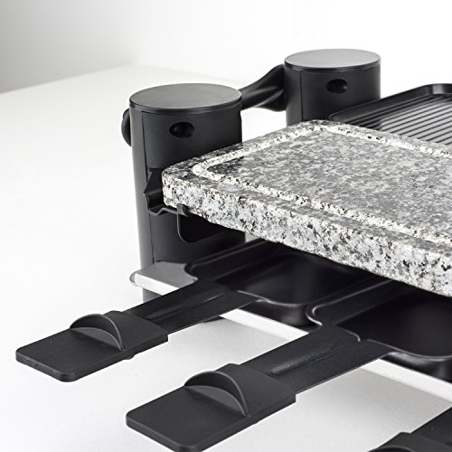 Plancha Grill H.Koenig Rp360 - 8 Personas - 1200W - Acero Inoxidable - Gris/Negro