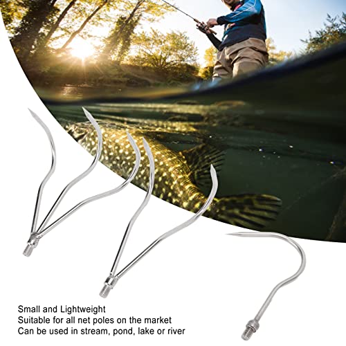 Fishing Fork, Fishing Harpoon Convenient Stainless Steel 8Mm Thread Interface Fish Catching Tool #TOP3