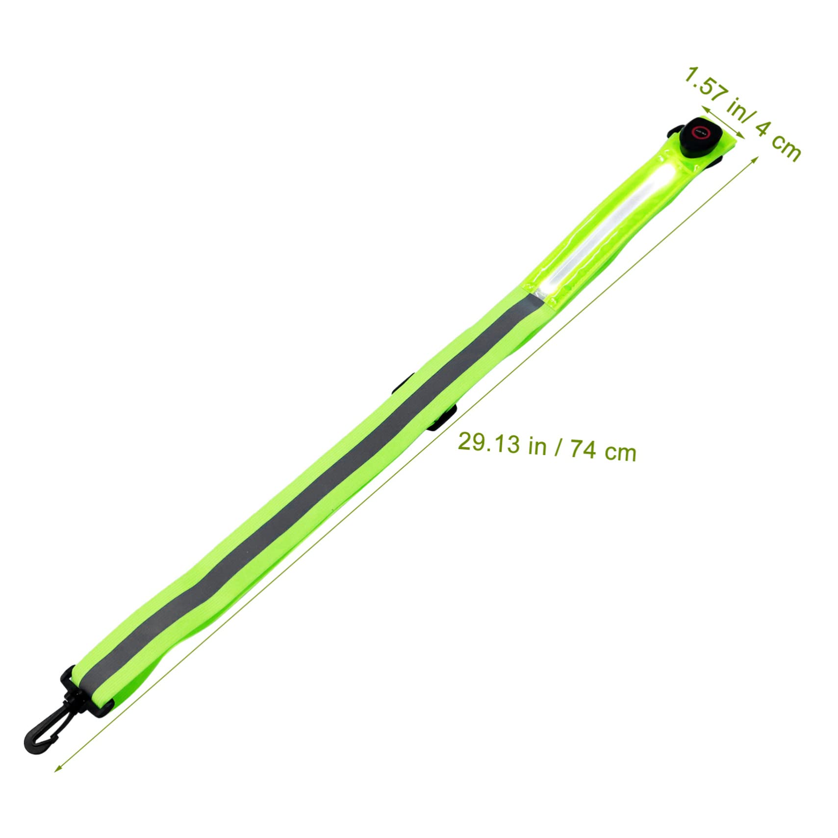 BESTonZON 4 Pièces Bandes Éclairantes Réfléchissantes LED Ajustables pour Épaules pour Activités Nocturnes Course Cyclisme