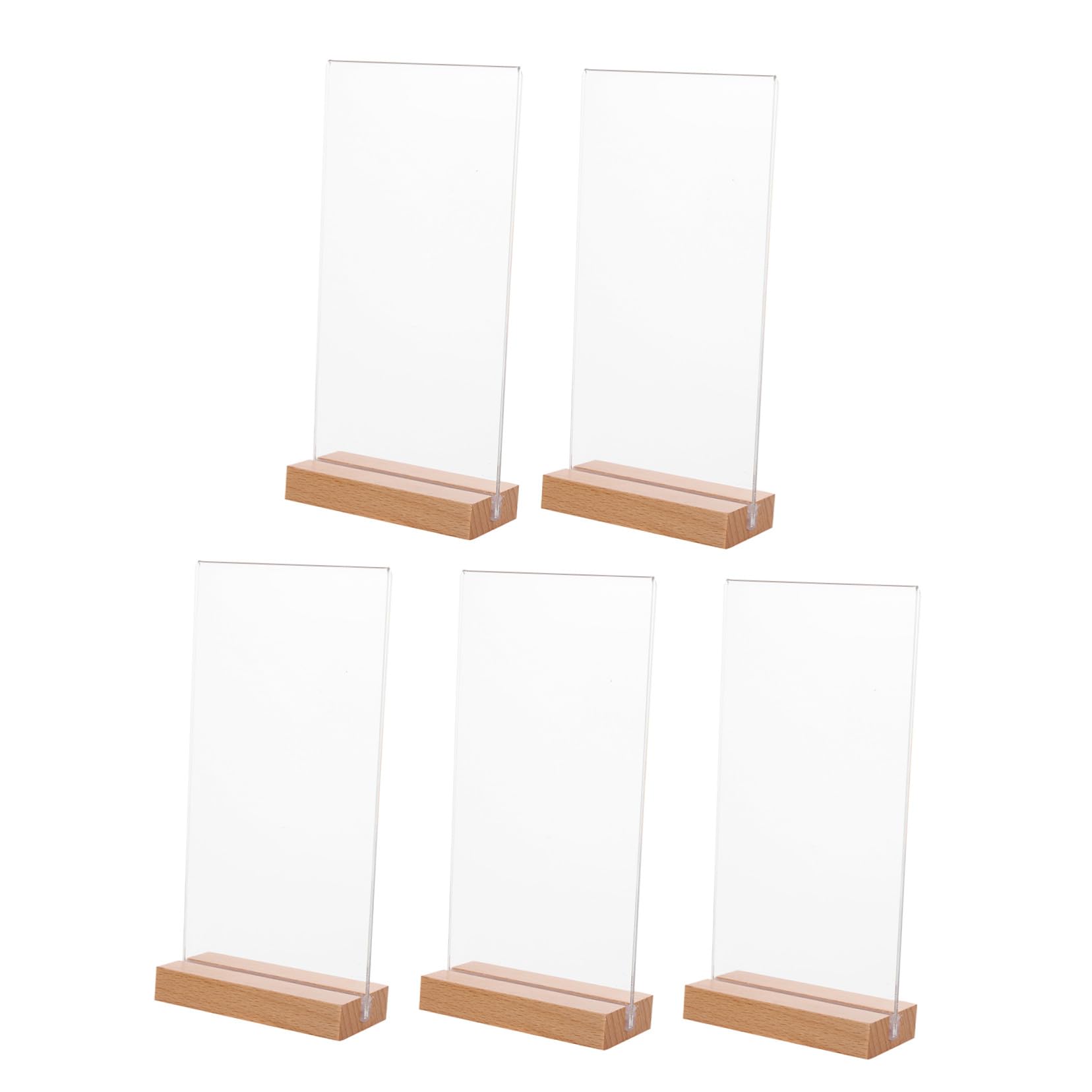 Présentoir acrylique transparent vertical Cabilock pour menus et photos de table