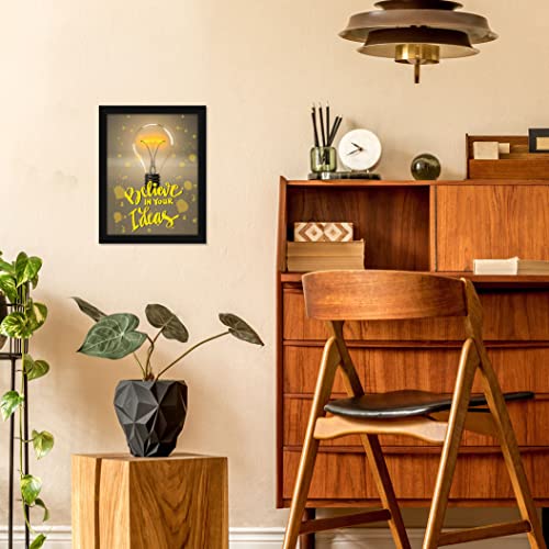 ArtX Paper Believe Motivational Quotes Wall Frame Art Painting ...