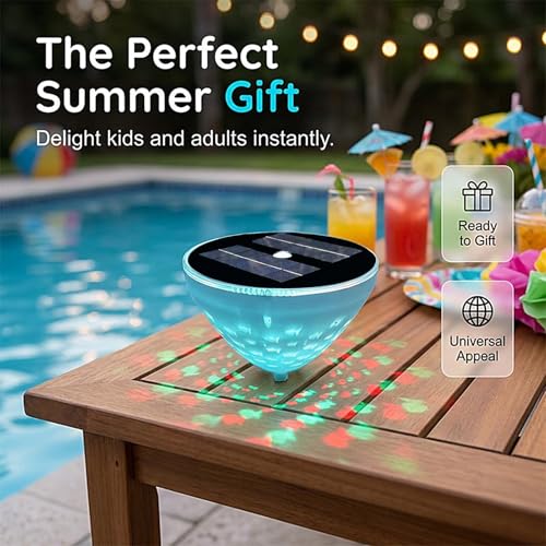 Lámparas flotantes para piscina que iluminan estanques oscuros con luces LED 5