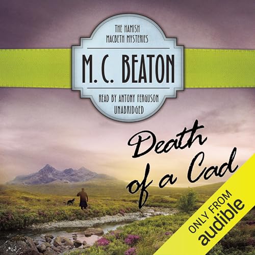 Death of a Cad Audiolibro Por M. C. Beaton arte de portada
