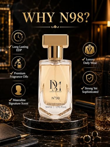 Image of Perfume N98 for Men | Eau De Parfum (EDP) Long-Lasting Amber Woody Luxury Perfume | Office Wear, Date Night & Daily Use | Premium Parfum Gift For Men - 50ML