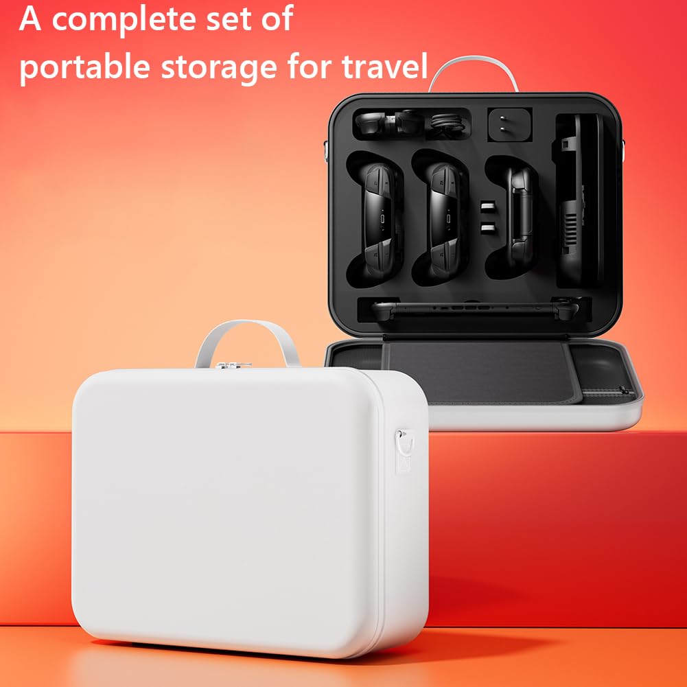 CHANGYUE Bolsa de Almacenamiento portátil de Estuche de Transporte Accesorios de Consola Switch2 (Blanco)