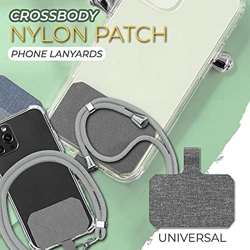 3 stuks universele crossbody nylon patch telefoon lanyards, anti-verloren verstelbare nekriem mode telefoon bedels… - Afbeelding 7