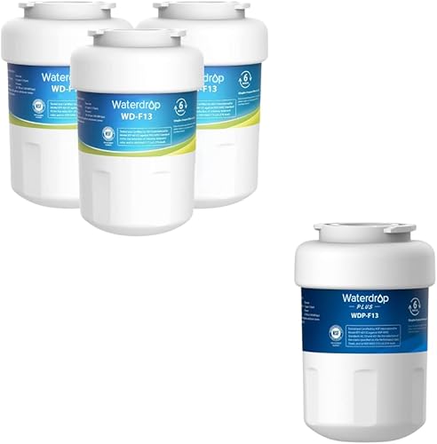 Waterdrop Repuesto para filtro de agua GE® MWF®, SmartWater® MWFP, MWFINT, MWFA, GWF, HDX FMG-1, Kenmore® 9991, GSE25GSHECSS, WFC1201, paquete de 3