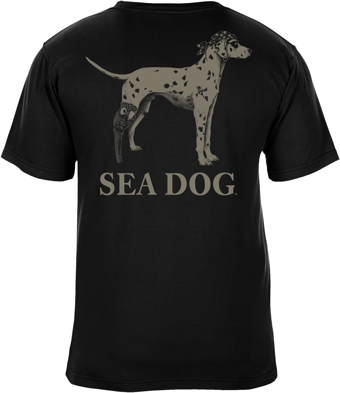 SEA DOG Founder Vintage Graphic T-Shirt, Garment Dyed 100% Ringspun Cotton, Relaxed Fit, Printed in USA