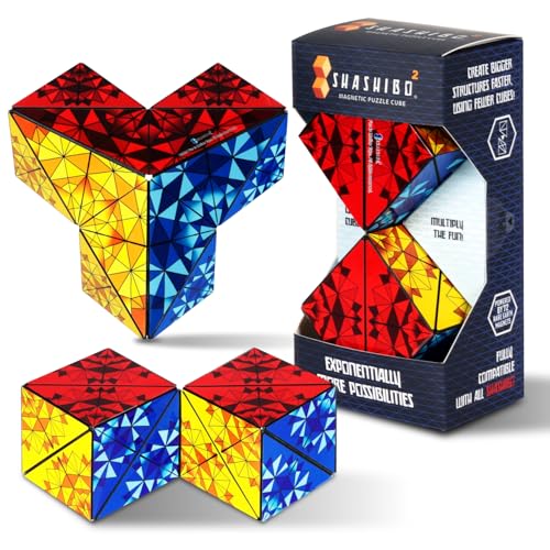 Image of Shashibo ICOSA XL Magnetic Puzzle & Sensory Fidget Toy for Adults & Kids, Stress Relief Fidget Toy for Puzzle Enthusiasts, Cool Fidget Toys for Desk, Shape Shifting Sensory Toy, 200+ Possible Shapes