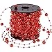 Pangda 65.6 Feet Christmas Tree Beads Garland Plastic Pearl Strands Chain for Christmas Wedding Decoration (Red)