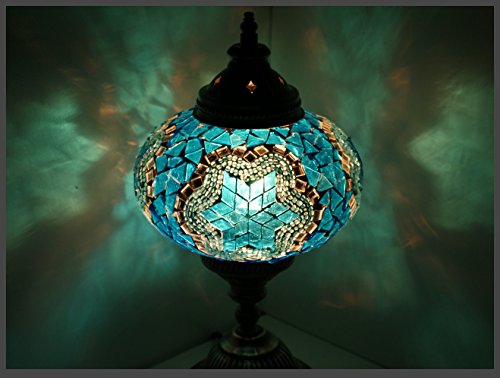 Mosaiklampe Mosaik - Tischlampe L Stehlampe Handgefertigte Mosaiklampe Orientalische Türkische Marokkanische Dekorative… – Bild 3