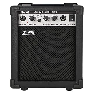 3rd Avenue Amplificateur 10 W pour Guitare avec Sortie Casque, Bouton de Distorsion et Contrôle Du Tone – Ampli Portable Compact pour Les Répétitions – Noir - Les Beatles, Paul McCartney, John Lennon, RIngo Starr, George Harrison