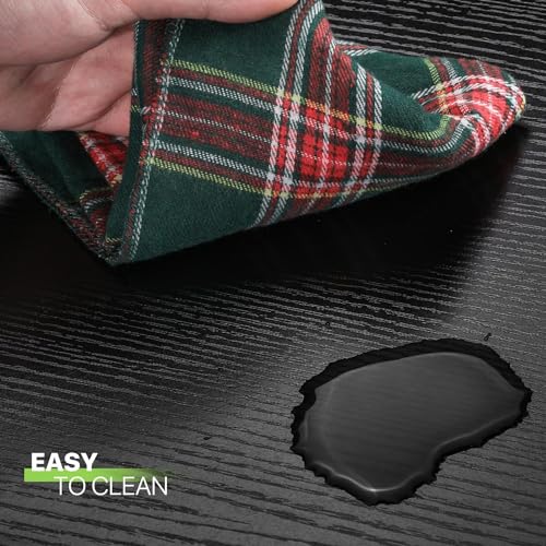 مكتب زاوية للمنزل، محطة عمل مكتبية على شكل حرف L للكمبيوتر من بنتيفار، مقاس 1.3 متر مع حامل شاشة L، يوفر المساحة وسهل التركيب (أسود، 1.3 + 1.3 متر) (46 سم عرض × 75 سم ارتفاع)