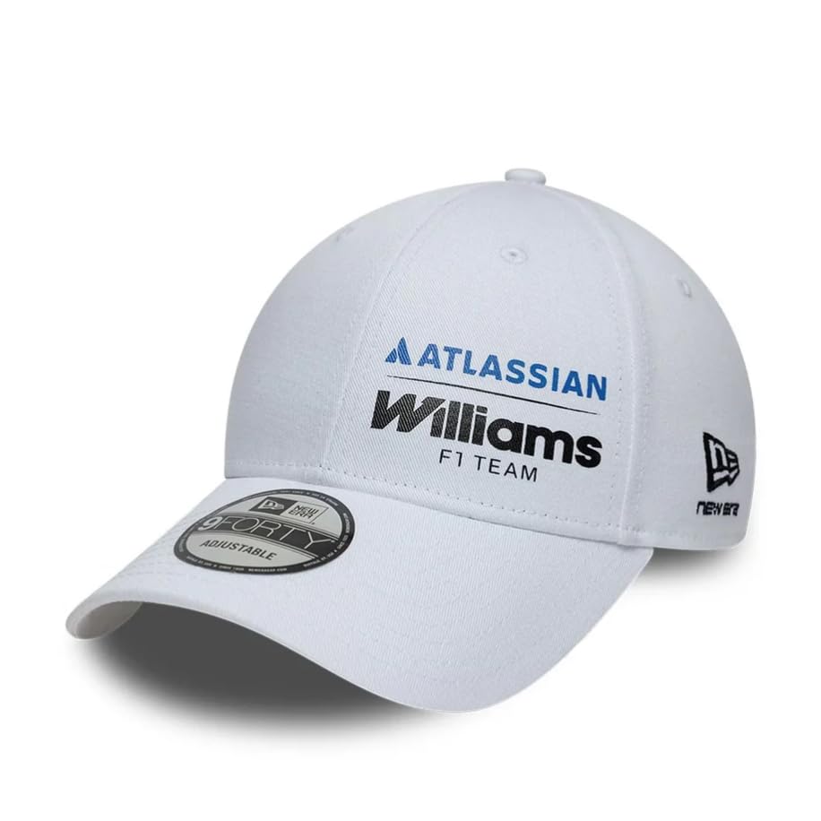New Era Williams Racing F1 Team, Official 2026 Collection, Essential Logo Baseball Cap, Hat, Adjustable, White