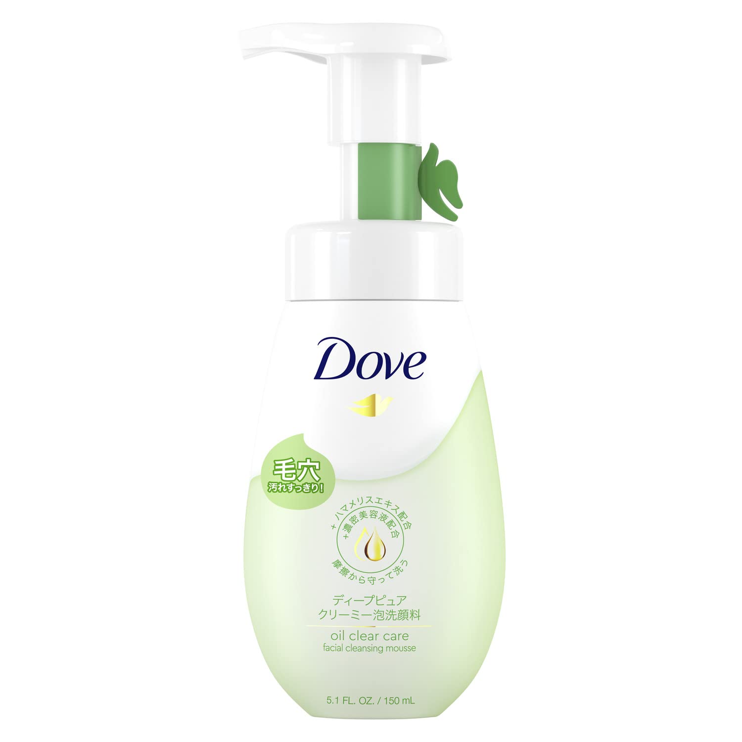 Dove(ダヴ) ディープピュア クリーミー泡洗顔料 毛穴ケア 本体 150ml