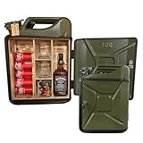 Bombaro 20L Kanister Bar mit Gravur I 2 Whiskygläser GRATIS I Jerrycan I Mobile Kanister Bar Geschenk I Abschließbare Minibar