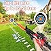 Kids Electric Toy Gun Sniper with Scope, Automatic Toy Rifle with Tactical Vest, 2 Removable Magazines and 100 Darts, 3 Modes Big Cool Motorized Foam Blaster for Kids Ages 8-12+ (Red)