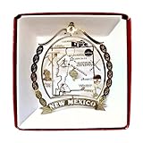 New Mexico Brass Christmas Ornament Souvenir by Nations Treasures