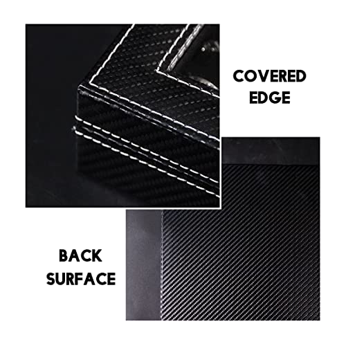 Pangkeep Ring Organizer,100 Slots Carbon Fiber Jewelry Displays For Selling,Jewelry Tray With Glass Lid(Black Velvet) #TOP3