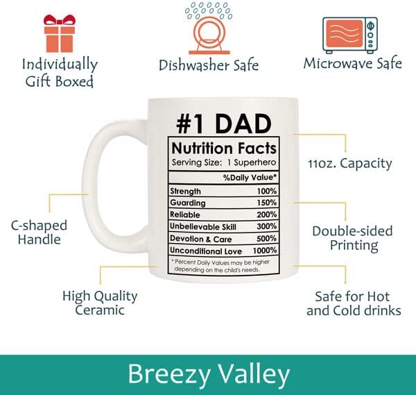 Miniatura 3 de Breezy Valley Juego de regalo para mamá y papá, tazas de café para mamá y papá, regalos de Navidad para padres, regalos de cumpleaños de hija hijo,