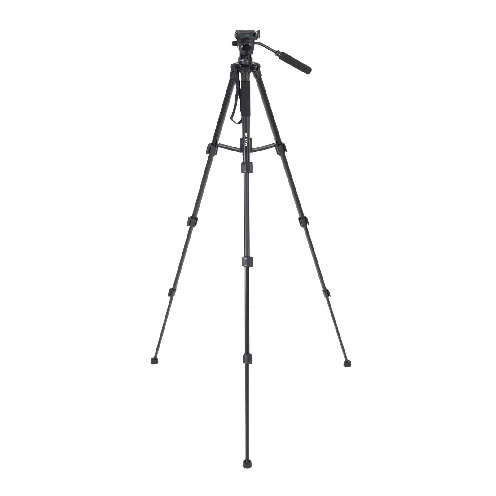 Sxhlseller Profesjonalny statyw do aparatu, 64,96-calowy monopod DSLR z głowicą płynu do aparatu telefonicznego, bezlusterkowe wideo podróżne, kompaktowy statyw ze stopu