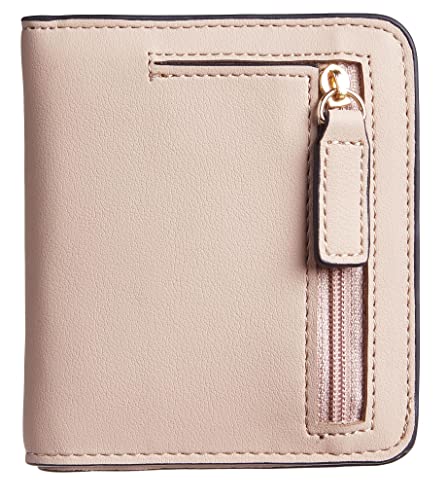 Gostwo Wallet for Women, Small RFID Blocking Wallet, Slim Credit Card Holder Wallet, Compact Bifold Luxury Genuine Leather Pocket Passport Wallet Ladies Girls Mini Purse Travel with ID Window, Sand