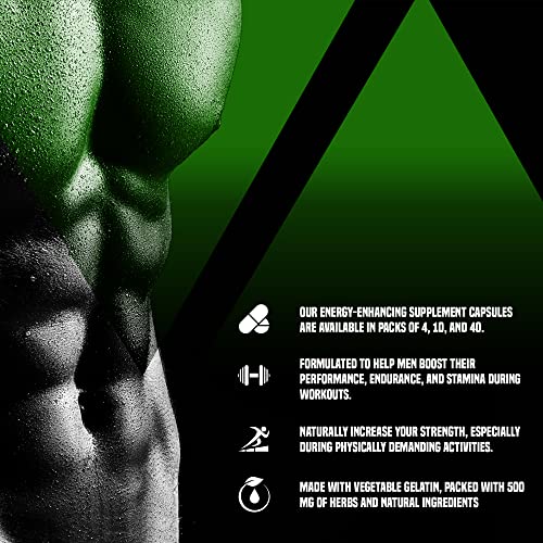 Schwinnng Male Supplement - All Natural Stamina Support - Revitalize Strength - Improve Energy Level - Optimize Vitality - Formulated For Men And Women With Active Lifestyle (Single Pack, 10 Capsules) #TOP3