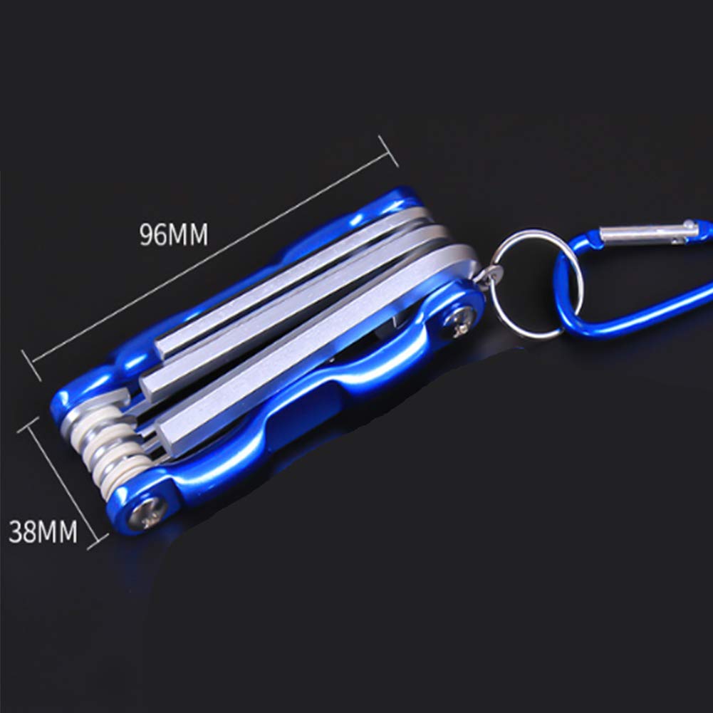Set di Tasti di Sicurezza da 8 in 1 in 1 Set di Tasti di Sicurezza Torx e 8 in 1 Set di Chiavi Allen Key, Set di Tasti esagonali Pieghevole, Costruzione in Acciaio CR V Resistente alla corrosione