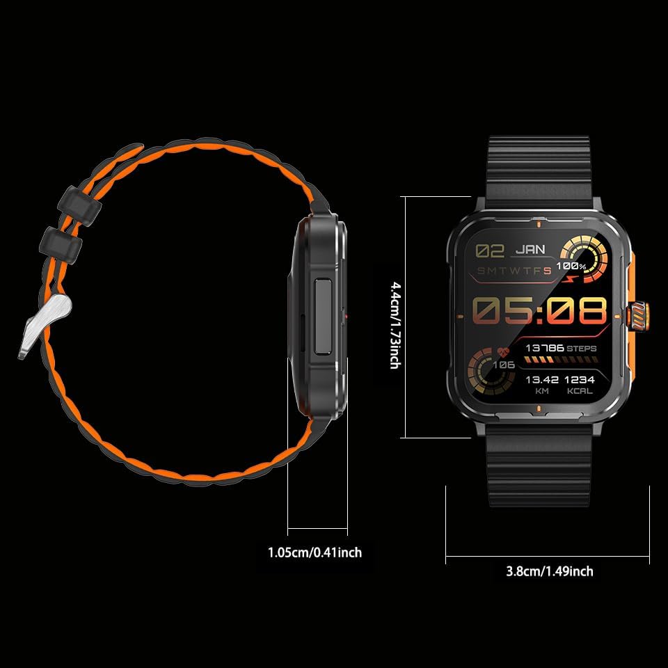 Miniatura 9 de Reloj inteligente para hombres y mujeres (respuestahacer llamadas), reloj de fitness con pantalla táctil HD de 1.83 pulgadas con monitor de