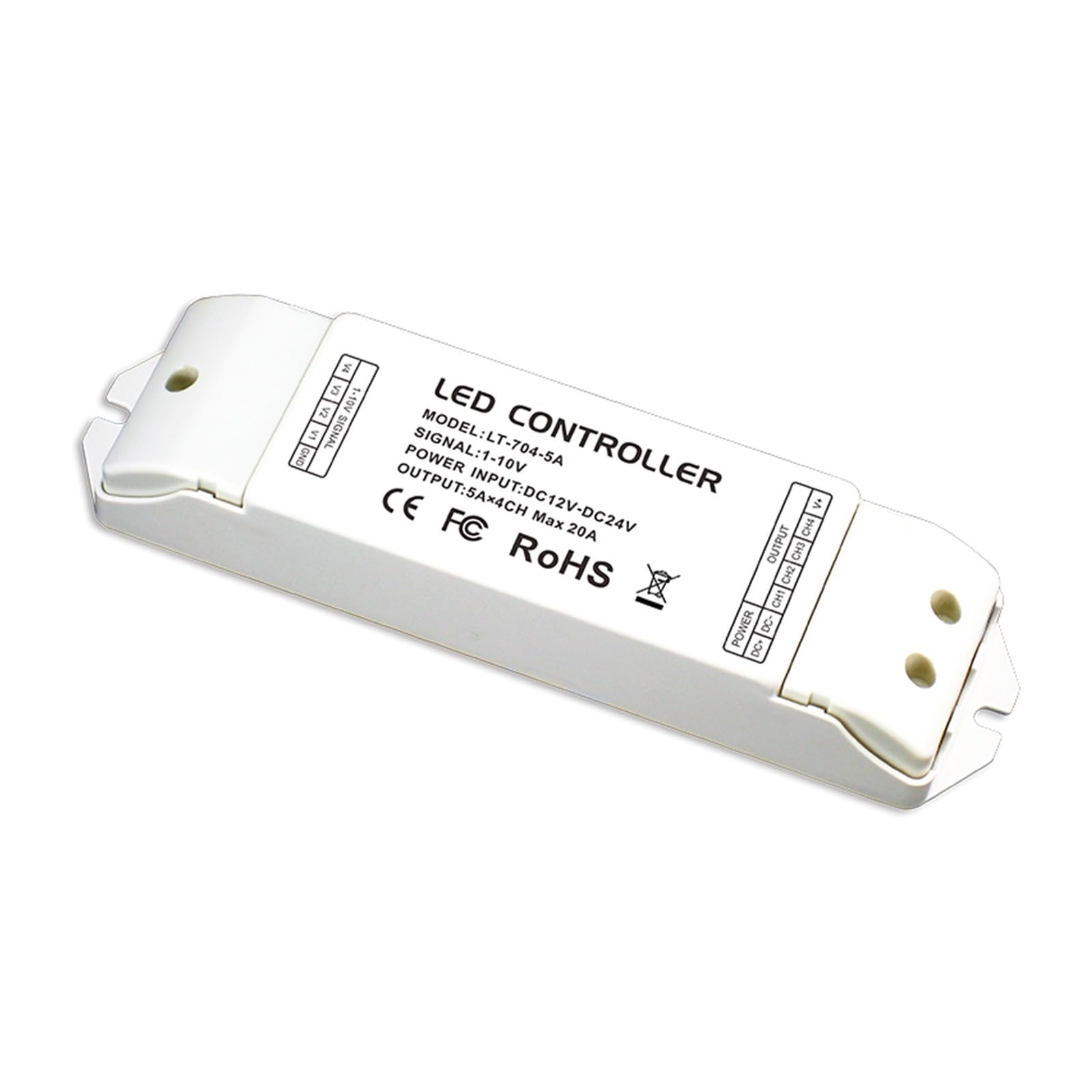 Pilote de gradation LED 0-10V pour supprimer le scintillement des bandes basse tension 12V 24V