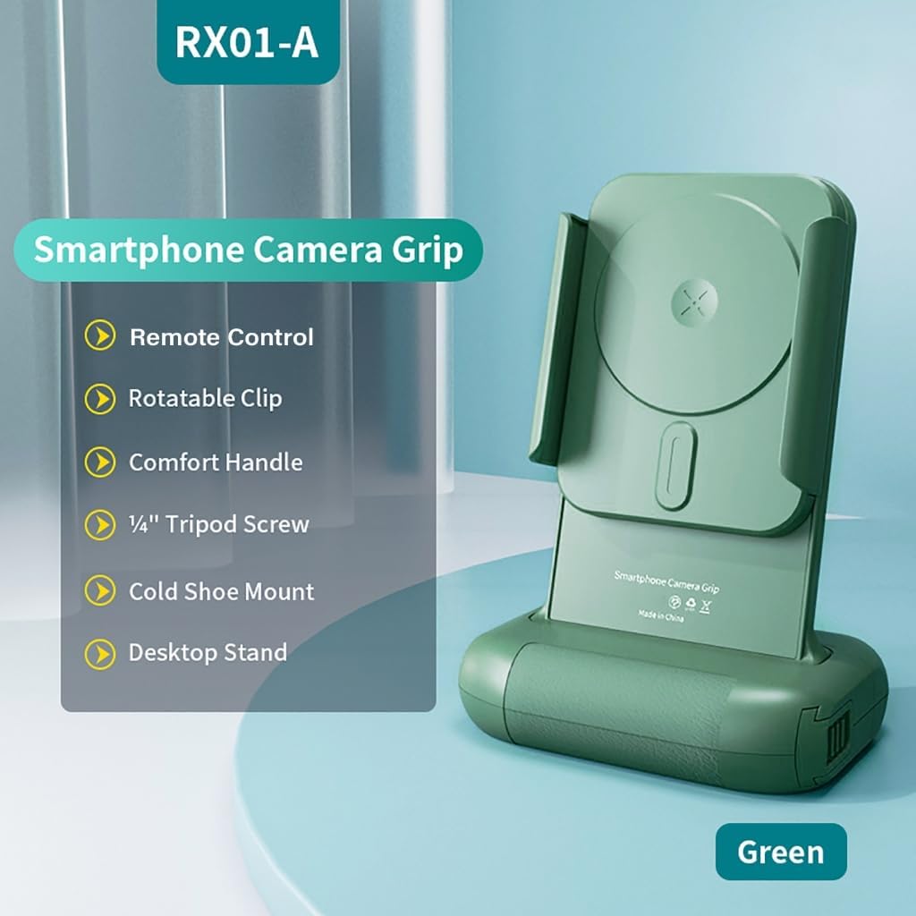 Multiangle Adjustable Phone Bracket with Wireless Shutter Control for Handfree Photos and Video Streaming Easy Portrait