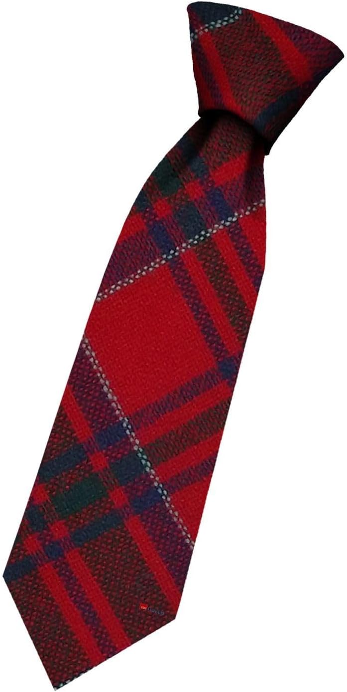 I LUV LTD Boys All Wool Tie Woven And Made in Scotland in MacKillop Modern Tartan