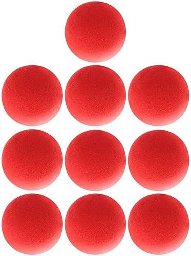 Miniatura 3 de 10 bolas de esponja rojas, herramientas mágicas suaves, ligeras, mini bolas de esponja mágicas, accesorios de truco de comedia clásica de calle