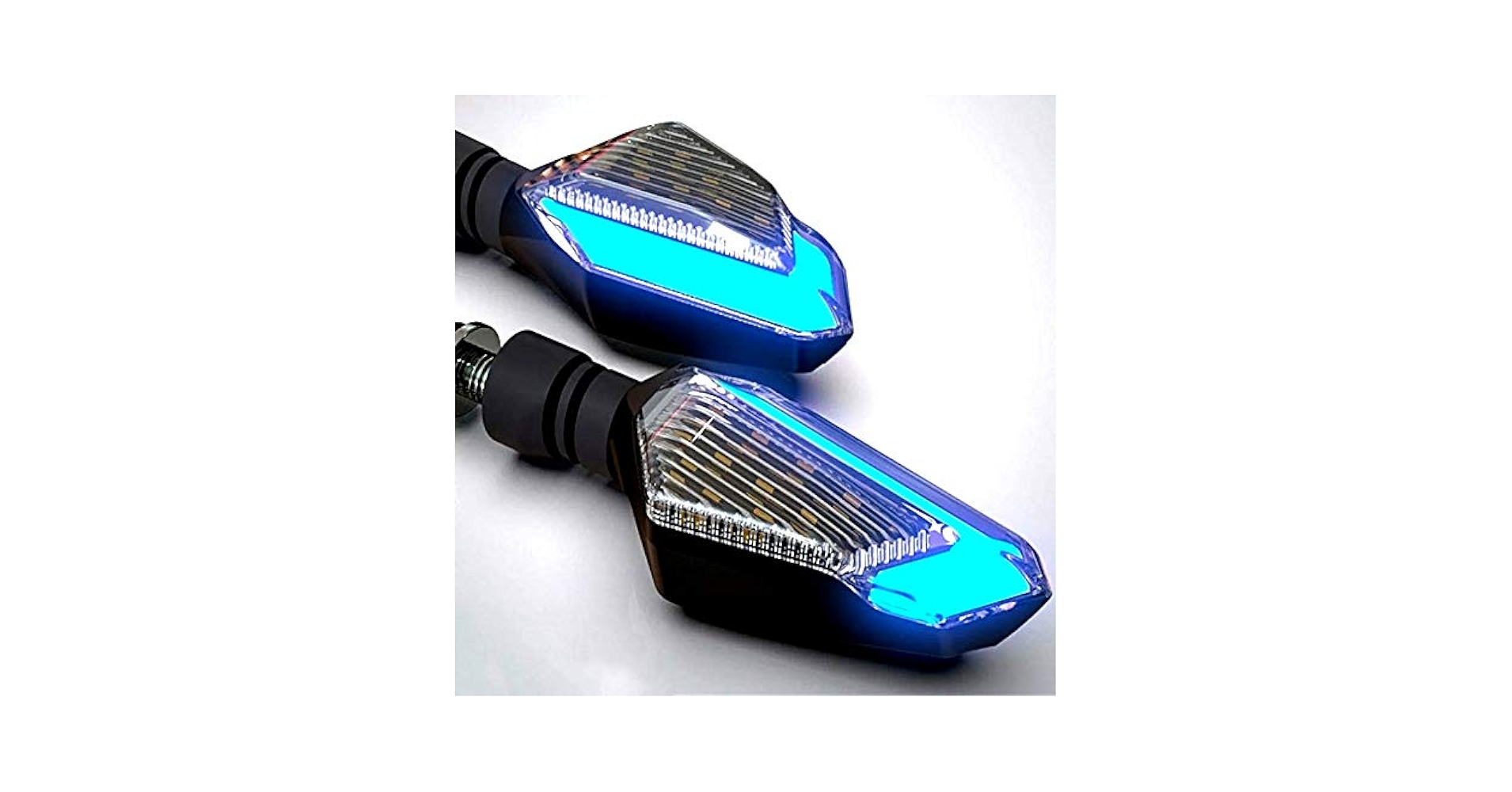Amazon | ブルー ポジション機能付き デュアル LED ウインカー 2