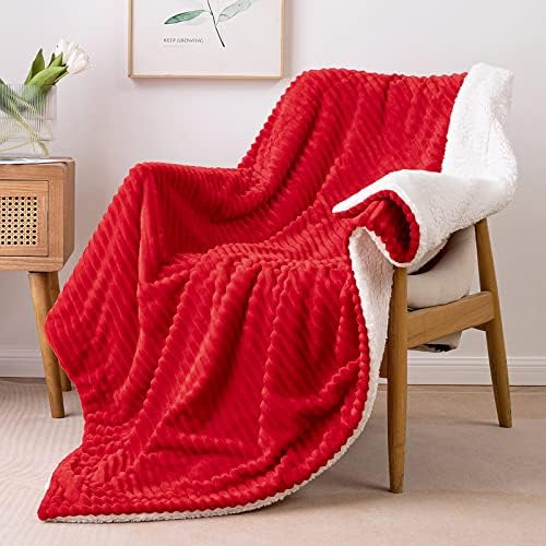 MIULEE Sherpa Fleece Throw Blanket Fluffy Soft Double-Sided Decorative Luxurious Blankets for Sofa Bed Couch Nursery Children Travel/Single Size 125x150cm Matcha