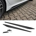 DM Autoteile Sport-Performance Seitenschwelleransätze Ansatz Schwarz Matt kompatibel für BMW 3er G20 G21 M-Paket ab 2019 + ABE 14166