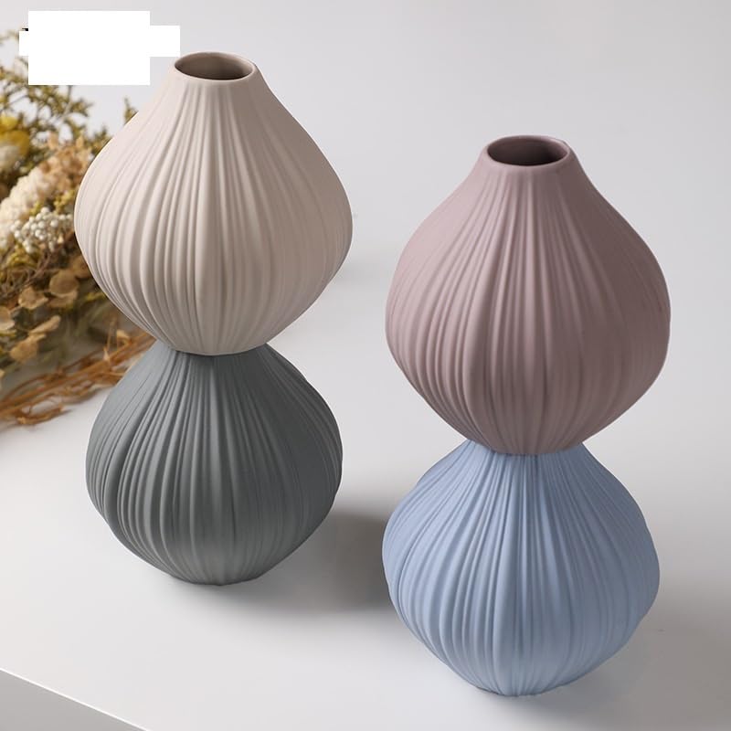 Decorazioni per la Tavola da Pranzo Semplice Camera da Letto Soggiorno Bottiglia Ceramica Piccolo Vaso scrivania mobiletto di Fiori Display Ornamenti Decorazioni per la Cucina(A)