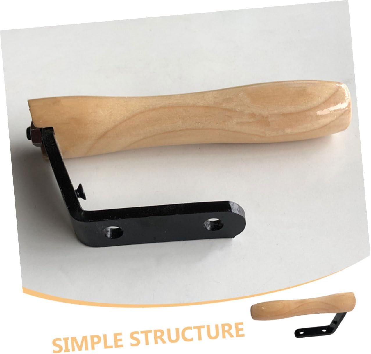 Steam Iron Handle Replacement Wood and Metal Grip for Garment Steamer