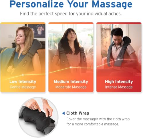 Image of Etekcity FSA Eligible Cordless Neck Massager for Pain Relief Deep Tissue